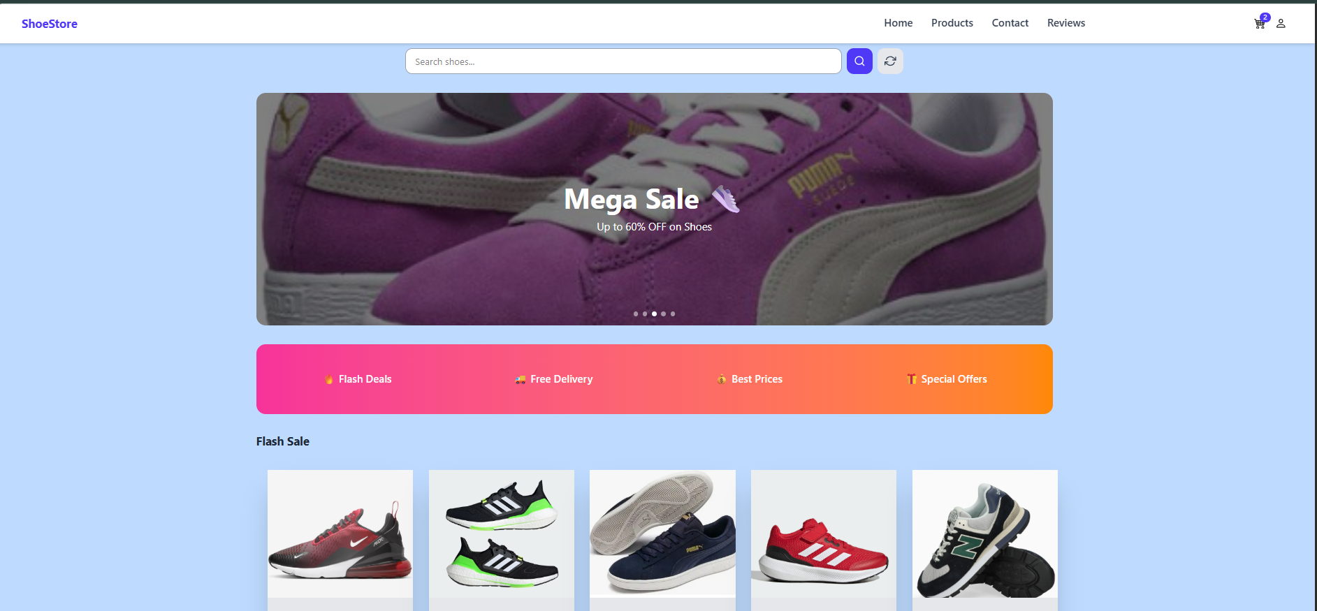 Online Shoe Market - MERN Stack E-Commerce Platform